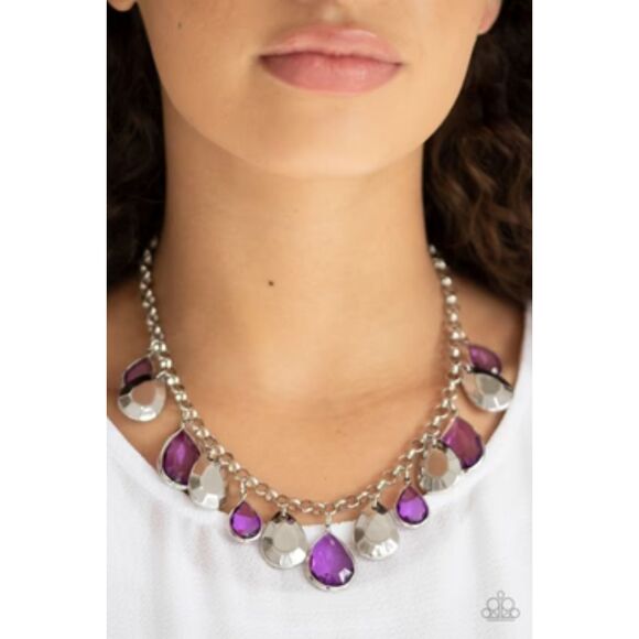 Clique-bait Purple Necklace (334) - Picture 1 of 3